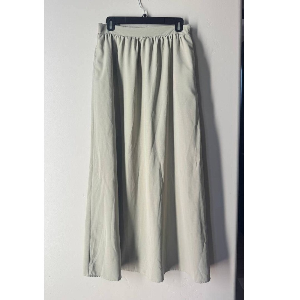Roolee Satin Maxi Skirt Cottagecore Coquette Clean Girl Euro Summer Chic Boho M